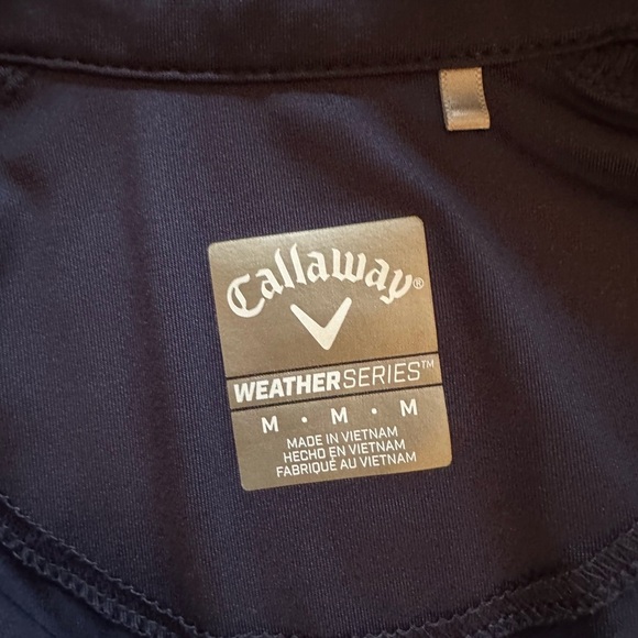 Callaway Men’s Swing Tech Weather Series Half Zip long sleeve Shirt Size Medium - Picture 4 of 12